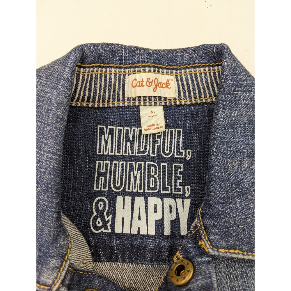 Cat & Jack Jean Jacket Small 6-7 - Picture 3 of 5